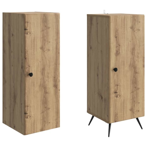 Skåpset 2 pcs Konstruerat trä