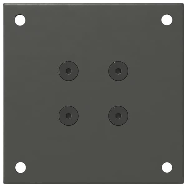Soffbordsben 4 st antracit 42-44 cm stål