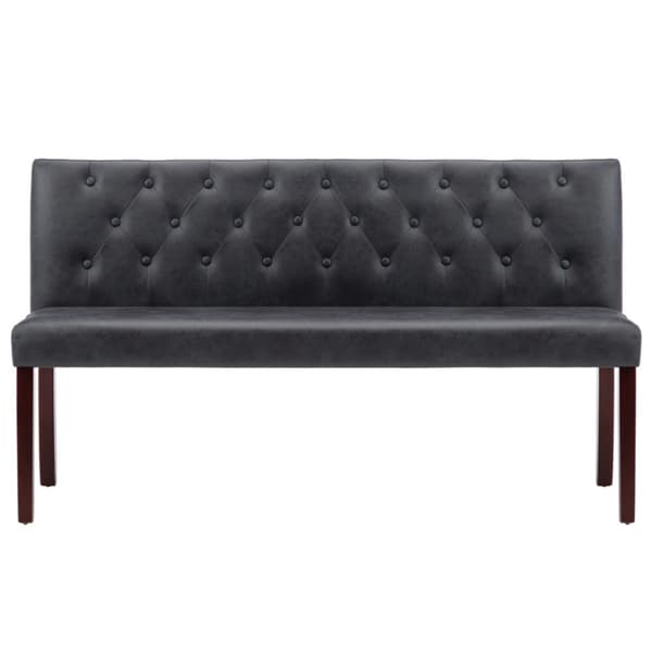Bänk 148,5 cm konstmocka grå