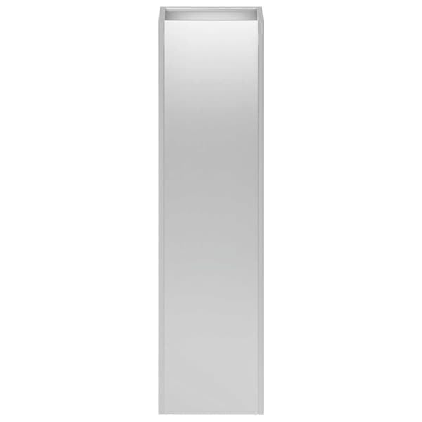 Trädgårdsplanterare 2 st Silver 20 x 20 x 75 cm