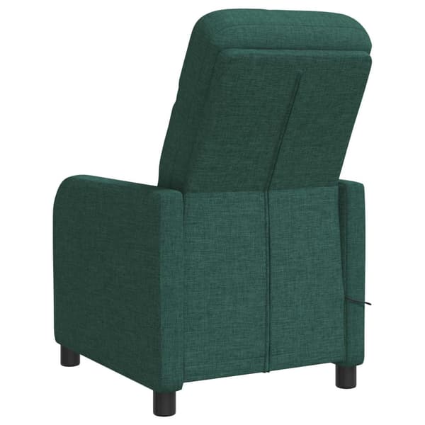 Massagefåtölj Mörkgrön Tyg