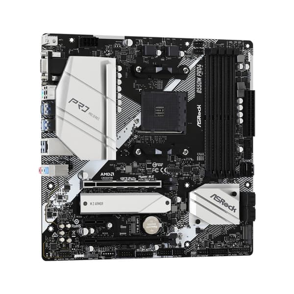 ASRock B550M Pro4 - moderkort - micro ATX - Socket AM4 - AMD B550