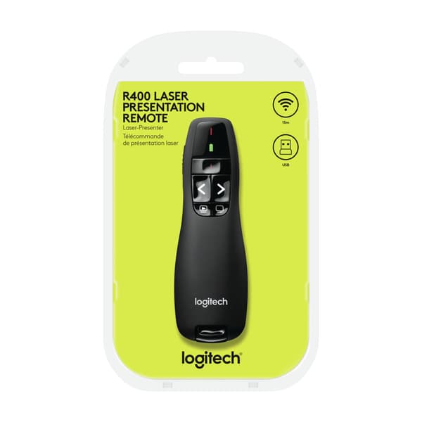 Logitech Wireless Presenter R400 presentationsfjärrkontroll