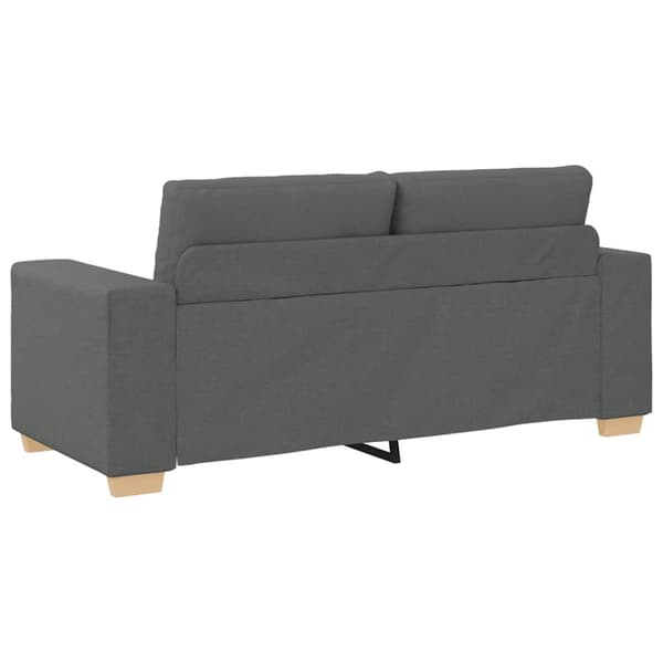 Loveseat soffa mörkgrå 180x77x82 cm tyg