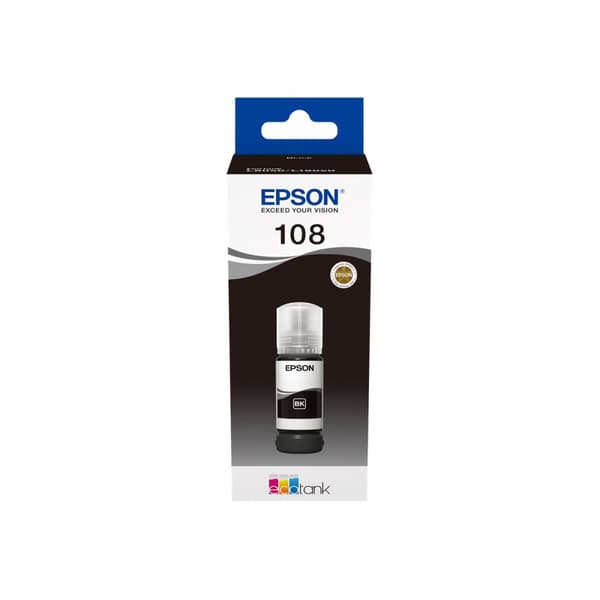 Epson EcoTank 108 - svart - original - påfyllnadsbläck