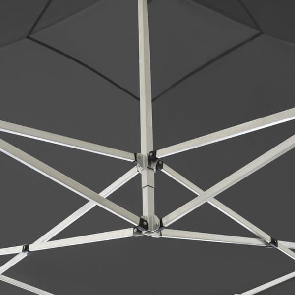 Hopfällbart partytält aluminium 2x2 m antracit