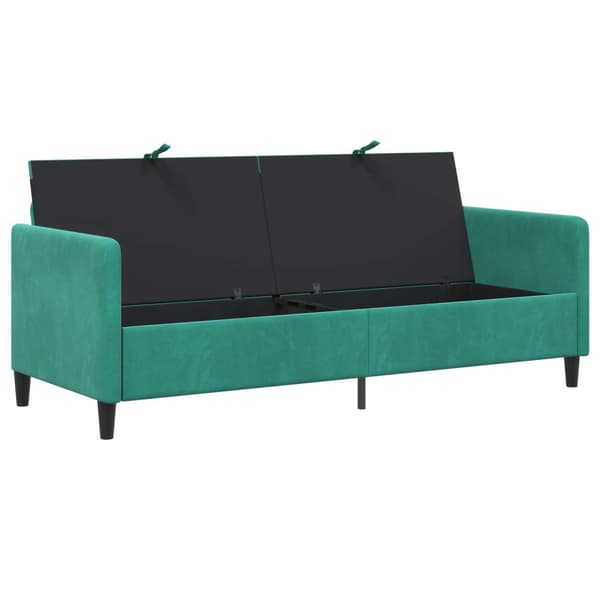 Soffa med förvaring Turkos 192 x 78 x 87 cm Polyester