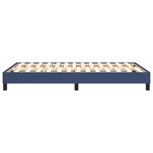 Boxspring-sängram blå 120x200cm tyg