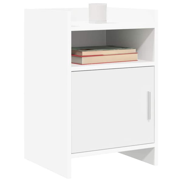 Sängbord 2 pcs Vit 40 x 36 x 60 cm Konstruerat trä
