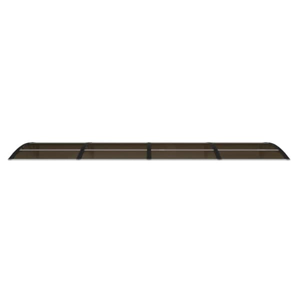 Dörrtak svart 350x100 cm polykarbonat
