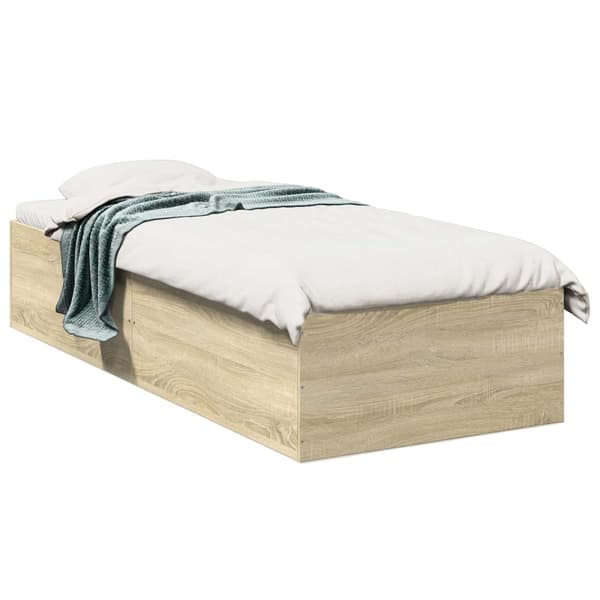Golvsängsram Sonoma-ek 80 x 200 cm Konstruerat trä