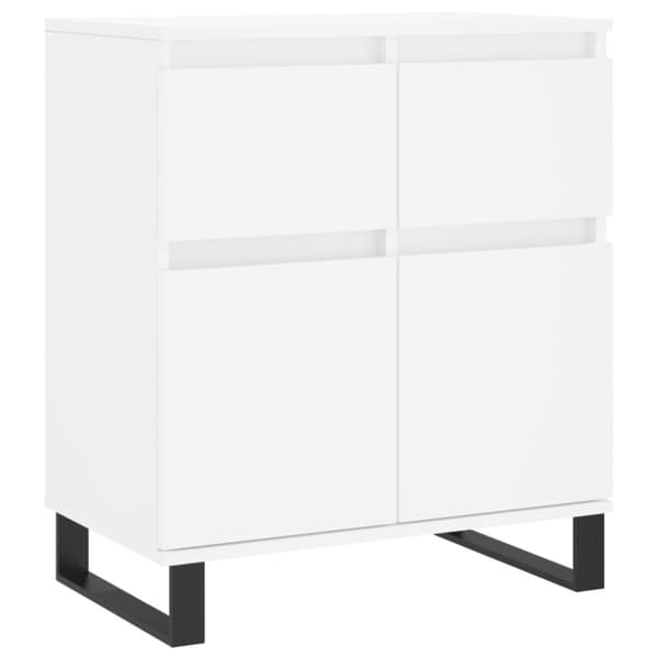 Byrå vit 60x35x70 cm konstruerat trä