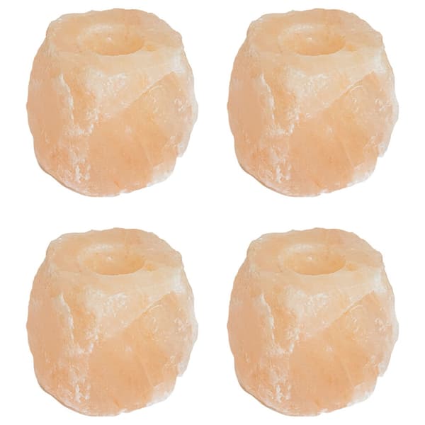 Saltsten Ljuslyktor Rosa Bergsalt