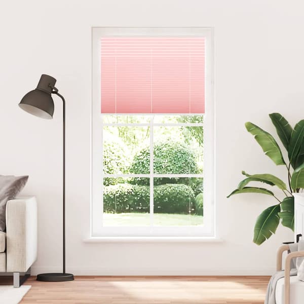 Plisserad persienn rosa 100x200 cm tyg bredd 99,4 cm polyester