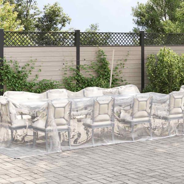 Klar presenning med öljetter 3x8 m polyeten