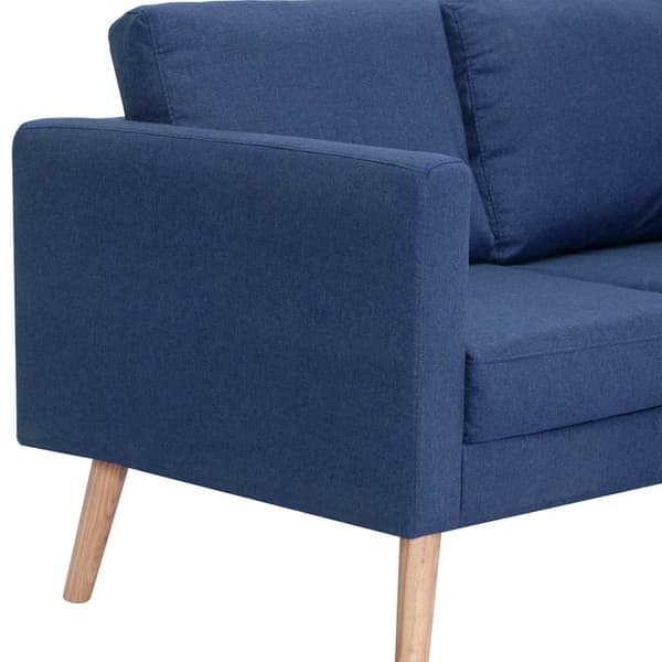 3-sitssoffa tyg blå