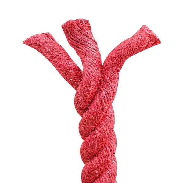 Juterep Röd 100% Tossa jute