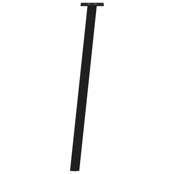 Konsolbordsben 4 st svarta 72 cm stål