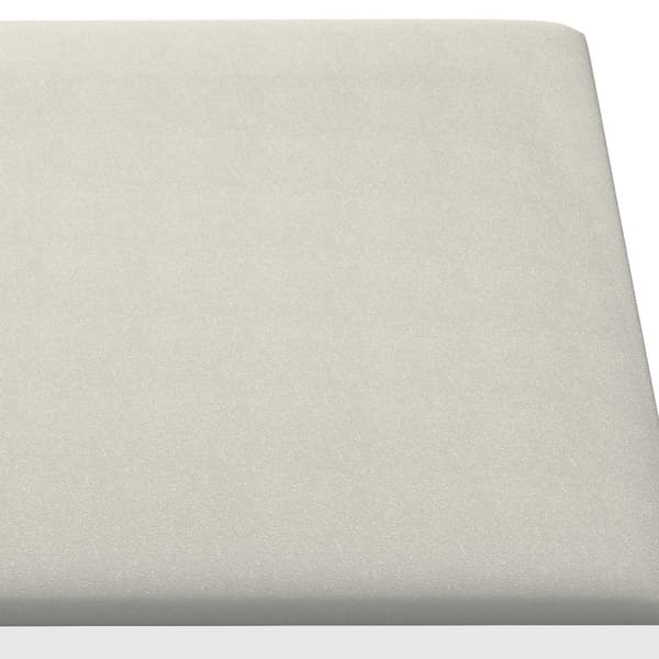 Väggsänggavel 12 pcs Kräm 90 x 15 cm Sammet