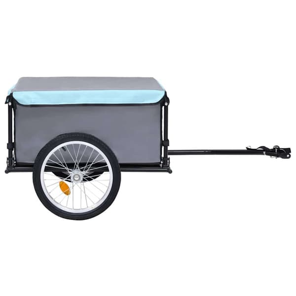 Cykelsläp svart och blå 65 kg