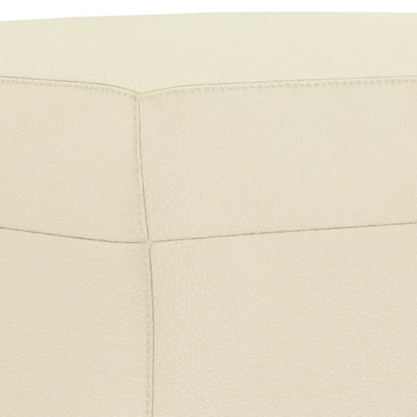 Fotpall gräddvit 70x55x41 cm konstläder