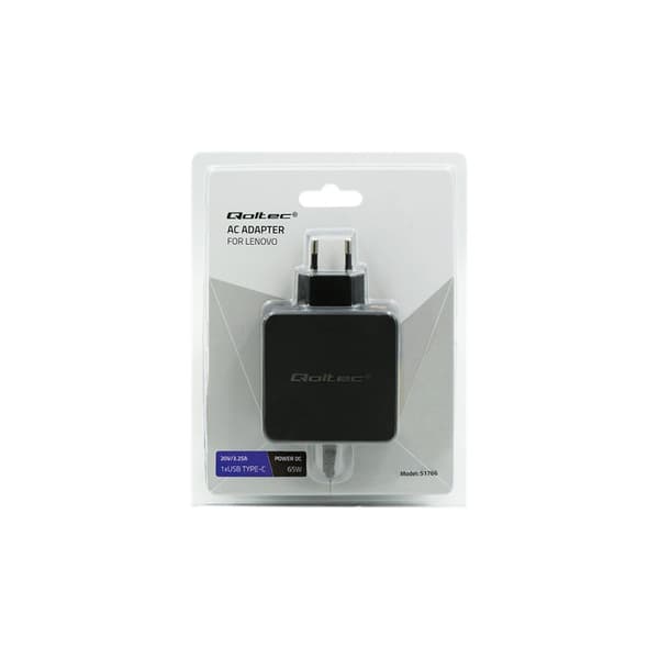 Qoltec - strömadapter - 65 watt