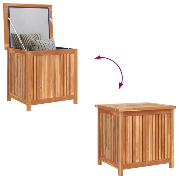Trädgårdslåda 60x50x58 cm massiv teak