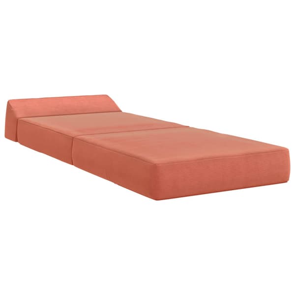 Fällbar Soffbed Röd orange 60 x 70 x 41 cm Tyg