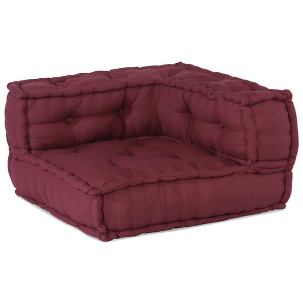 Modulsofa enhet 3 pcs Bordeaux Tyg