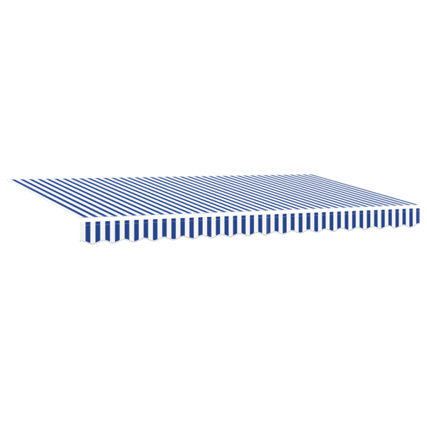 Utfällbar markis Blå 350 x 200 cm tyg