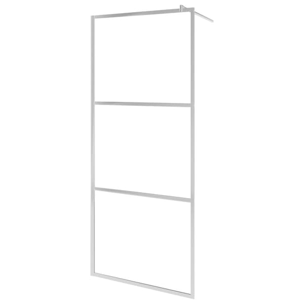Duschvägg med helfrostat ESG-glas 100x195 cm