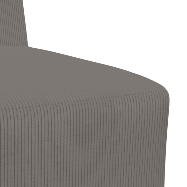 Modulsofa utan armstöd 2 pcs Ljusgrå 55 x 74 x 82 cm
