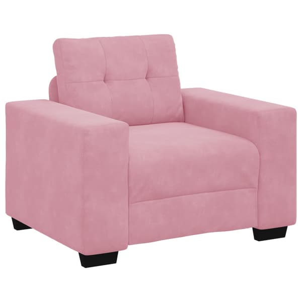 Soffset 3 pcs Rosa 221 x 80 x 80 cm Sammet