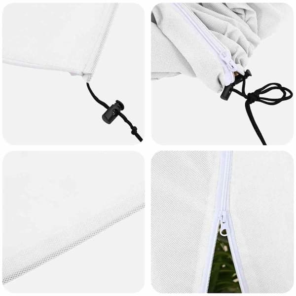 Frostskydd för växtfleeceöverdrag 3 pcs Vit 2,4 x 2 m