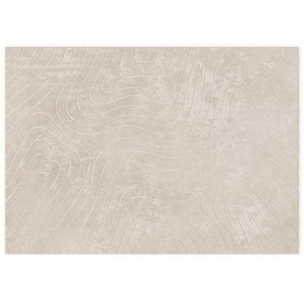 Områdesmattor Rektangulär PALMERAS Beige 200 x 280 cm Polyester