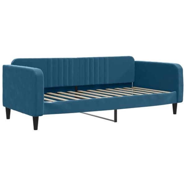 Dagbädd utdragbar blå 90x200 cm sammet
