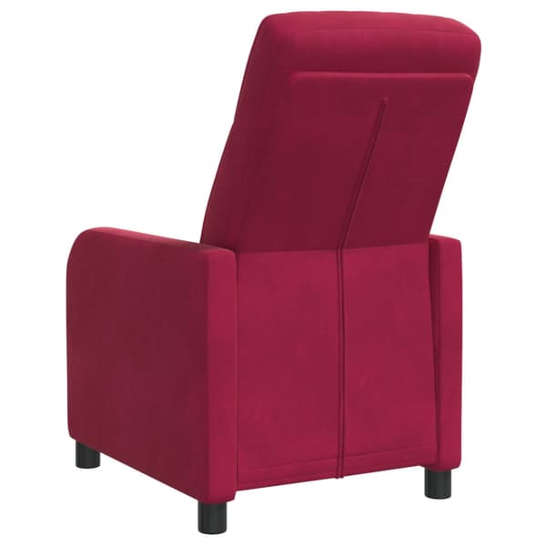 Recliner Vinröd Sammet (V)