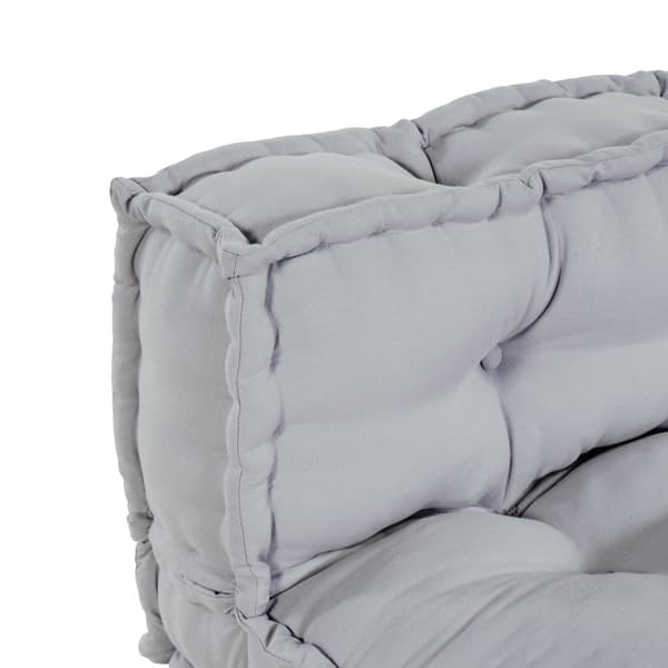 Pallettsoffa Kudde 2 pcs Grå 120 x 80 x 38 cm Tyg