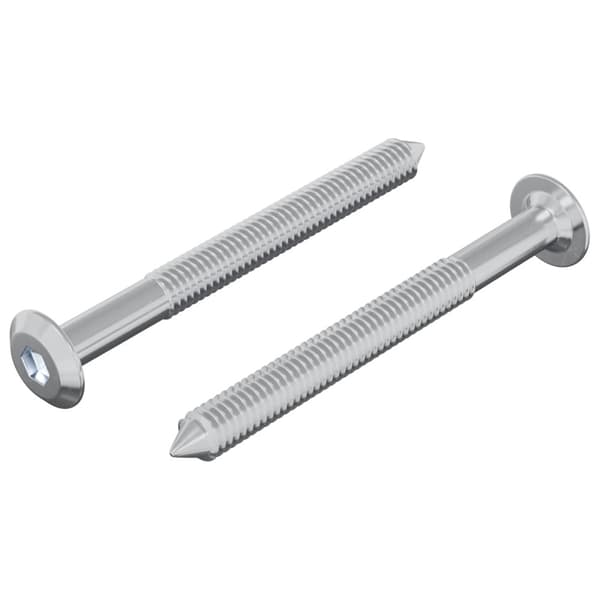 Skruv 2 pcs Silver M6 x 60 mm Stål
