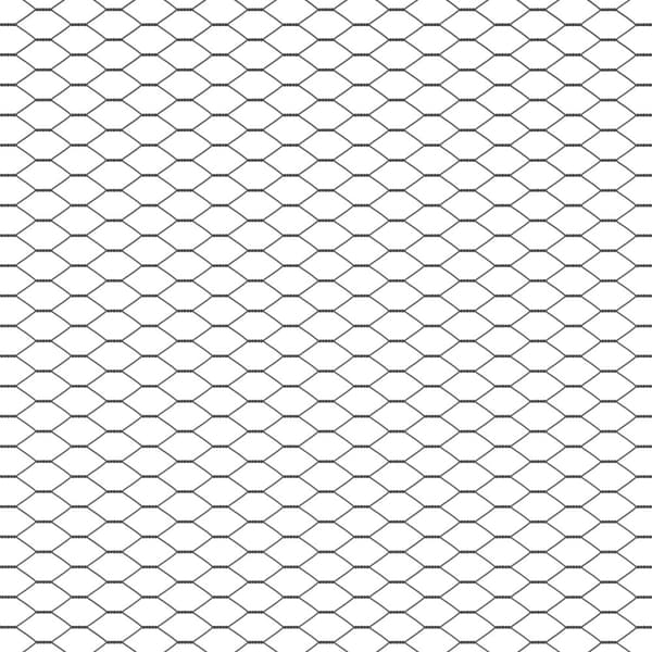 Hexagonstängsel Grå 1 x 10 m PVC