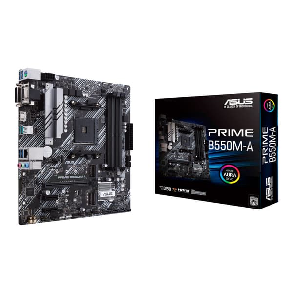ASUS PRIME B550M-A - moderkort - micro ATX - Socket AM4 - AMD B550