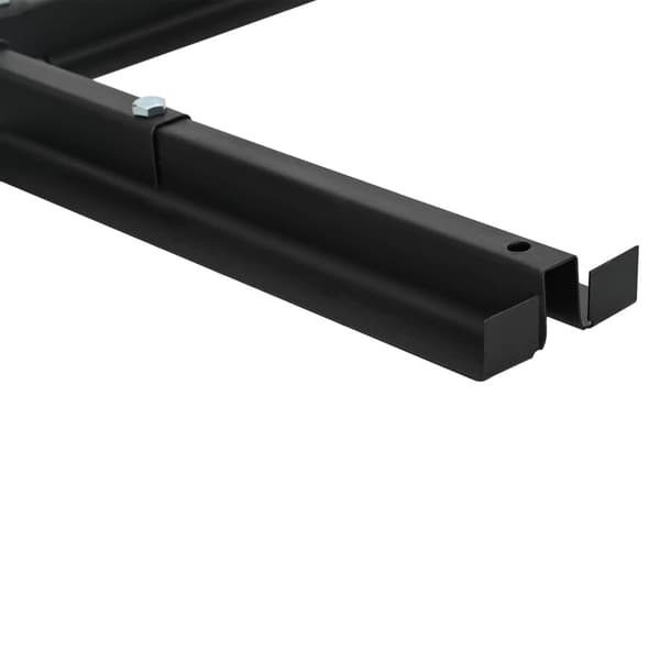 Parasolbas för 25–50 mm pole Svart Pulverlackerat stål