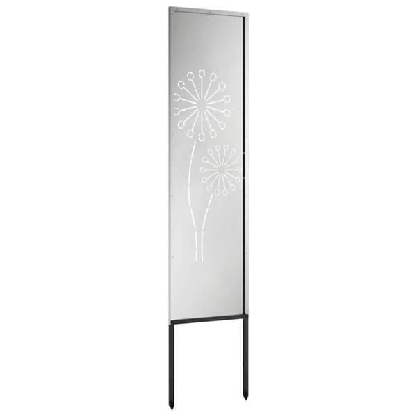Trädgårds integritetsskärm Silver 32 x 140 cm Galvaniserat stål