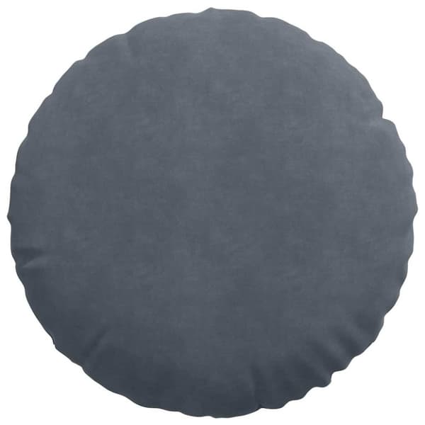 Sittkuddar 2 pcs Mörkgrå Ø50 x 19 cm Sammet