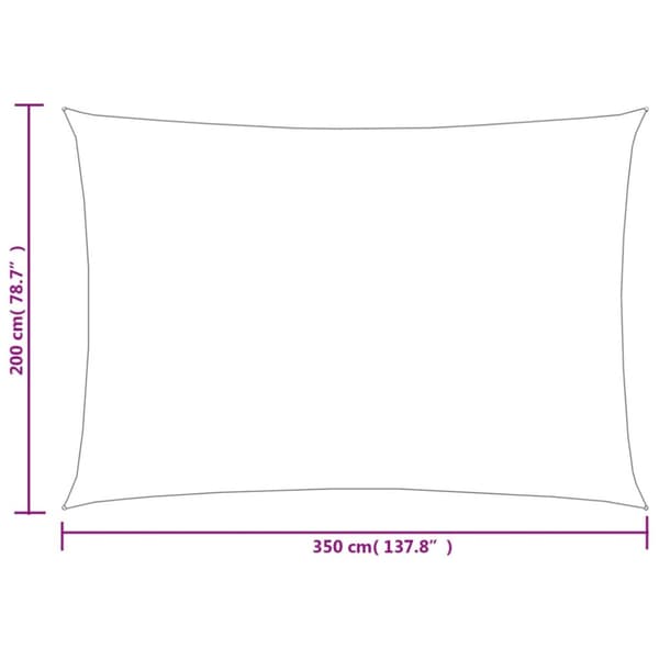 Solsegel 160 g/m² rektangulär ljusgrön 2x3,5 m HDPE
