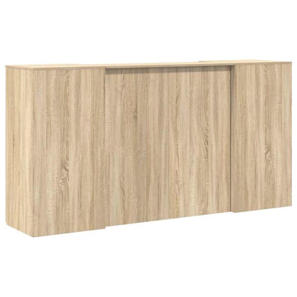 Receptionsdisk sonoma-ek 200x50x103,5 cm konstruerat trä
