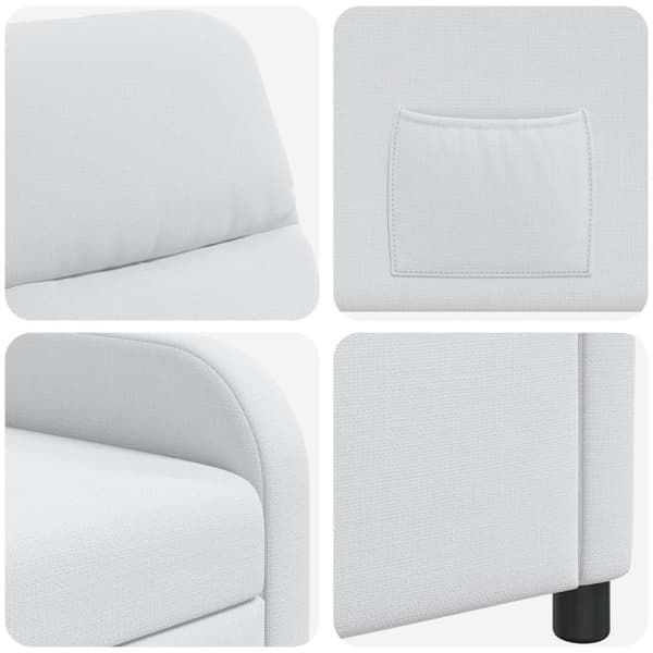 Recliner Vit Tyg