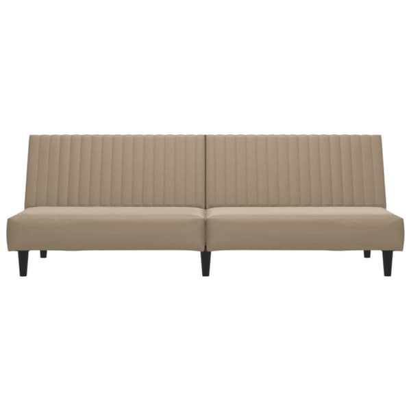 Bäddsoffa 2-sits cappuccino konstläder