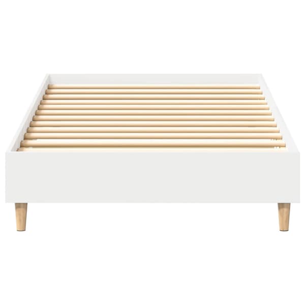 Sängram Vit 80 x 200 cm Konstruerat trä