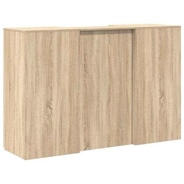 Receptionsdisk sonoma-ek 155x50x103,5 cm konstruerat trä